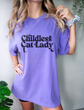 Childless Cat Lady Black Cat T-shirt