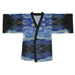 Van Gog inspired Long Sleeve Kimono Robe