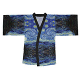 Van Gog inspired Long Sleeve Kimono Robe