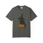 Halloween Cat T-Shirt, Spooky Black Cat Tee