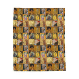 Gustav Klimt Velveteen Plush Blanket