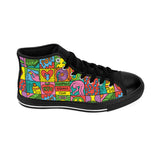 Keith Haring pop art figures,Women's Sneakers