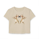 Y2K Rabbit Print Baby Tee