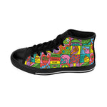 Keith Haring pop art figures,Women's Sneakers