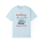 Spilling the Tea T-shirt, Fun Gift for Tea Lovers