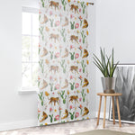 Leopard Floral Window Curtain