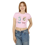 Coquette Kitten Y2K Baby Tee