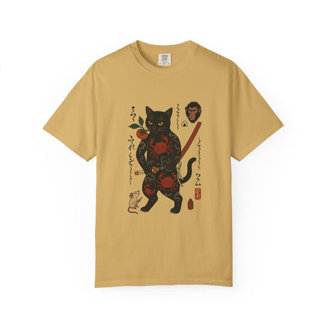 Artistic Cat Graphic T-Shirt, Unisex Tee, Animal Lover Gift