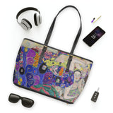 Gustav Klimt The Virgins  PU Leather Shoulder Bag