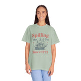 Spilling the Tea T-shirt, Fun Gift for Tea Lovers