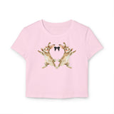 Y2K Rabbit Print Baby Tee