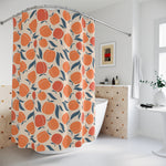 Retro Peach Shower Curtains