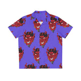 Trendy Goth Devil Button up Shirt