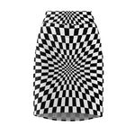 Checkerboard Pencil Skirt