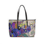 Gustav Klimt The Virgins  PU Leather Shoulder Bag