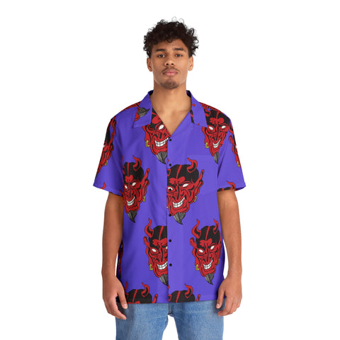 Trendy Goth Devil Button up Shirt