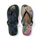 Gustav Klimt Death and Life Flip Flops