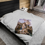 The Birth of Venus Velveteen Plush Blanket, by Bouguereau