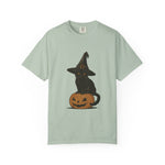 Halloween Cat T-Shirt, Spooky Black Cat Tee