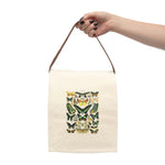 Butterflies Canvas Lunch Bag With Strap