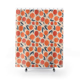 Retro Peach Shower Curtains