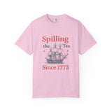 Spilling the Tea T-shirt, Fun Gift for Tea Lovers