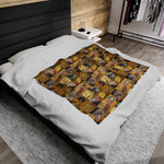 Gustav Klimt Velveteen Plush Blanket