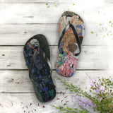 Gustav Klimt Death and Life Flip Flops