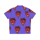 Trendy Goth Devil Button up Shirt