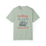 Spilling the Tea T-shirt, Fun Gift for Tea Lovers
