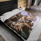 The Birth of Venus Velveteen Plush Blanket, by Bouguereau