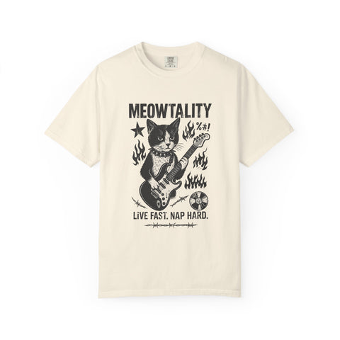 Rockin' Cat T-Shirt - Meowtality Design