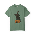 Halloween Cat T-Shirt, Spooky Black Cat Tee