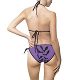 Purple Bat  Women's Bikini Swimsuit