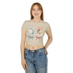 Coquette Kitten Y2K Baby Tee