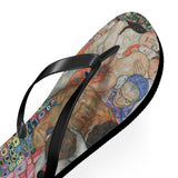 Gustav Klimt Death and Life Flip Flops