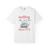 Spilling the Tea T-shirt, Fun Gift for Tea Lovers