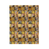 Gustav Klimt Velveteen Plush Blanket