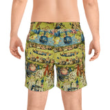 Hieronymus Bosch - The Garden of Earthly Delights Men's Mid-Length Swim Shorts