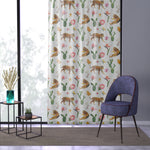 Leopard Floral Window Curtain