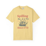 Spilling the Tea T-shirt, Fun Gift for Tea Lovers