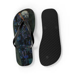 Gustav Klimt Death and Life Flip Flops