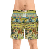 Hieronymus Bosch - The Garden of Earthly Delights Men's Mid-Length Swim Shorts