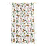 Leopard Floral Window Curtain