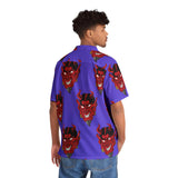 Trendy Goth Devil Button up Shirt