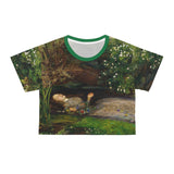 Ophelia - John Everett Millais, 1852 - crop top Tee