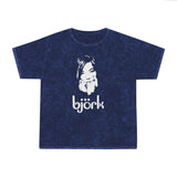 Retro Bjork Tee,Unisex Mineral Wash T-Shirt