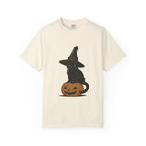 Halloween Cat T-Shirt, Spooky Black Cat Tee
