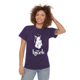 Retro Bjork Tee,Unisex Mineral Wash T-Shirt