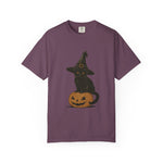Halloween Cat T-Shirt, Spooky Black Cat Tee